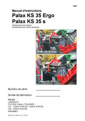 Palax KS 35 Ergo Manuel D'instructions