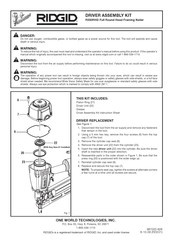 RIDGID R350RHD Instructions D'assemblage