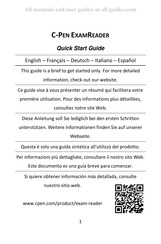 C-Pen ExamReader Guide De Démarrage Rapide