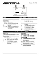 Aritech ATS1743 Guide Rapide