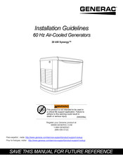 Generac Synergy Directives D'installation