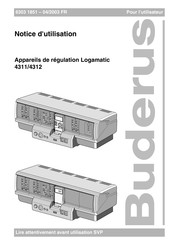 Buderus Logamatic 4311 Notice D'utilisation