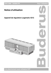 Buderus Logamatic 4313 Notice D'utilisation