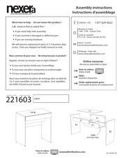 NEXERa 221603 Instructions D'assemblage
