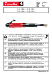 Desoutter KC6 9 Série Manuel D'instructions