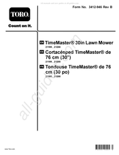 Toro 21200 Mode D'emploi