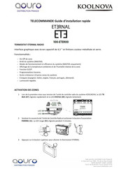 koolnova ETERNAL 100-ETER00 Guide D'installation Rapide