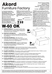 Akord OLIWIA W-60 OK Mode D'emploi