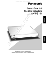 Panasonic WV-PS154 Mode D'emploi