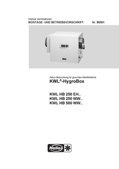 Helios KWL HB 250 WW Serie Notice De Montage Et D'utilisation