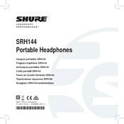 Shure Legendary Performance SRH144 Mode D'emploi