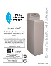 l'eau miracle water MW-30 Installation, Fonctionnement Et Entretien