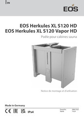 EOS Herkules XL S120 Vapor HD Notice De Montage Et D'utilisation