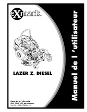 Exmark LAZER Z DIESEL Manuel De L'utilisateur