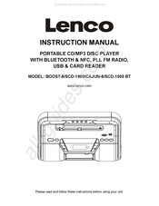 LENCO SCD-1500 BT Manuel D'instruction