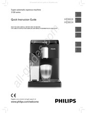 Philips 3100 HD8828 Guide D'instructions Rapide