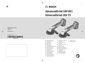 Bosch AdvancedGrind 18V-80 Notice Originale