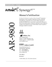 Arthrex Système Synergy AR-9800 Manuel D'utilisation