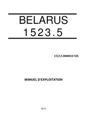 Belarus 1523.5 Manuel D'exploitation