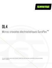 Shure DuraPlex DL4 Manuel D'instructions