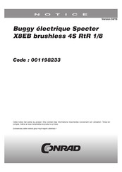 Conrad Specter X8EB brushless 4S RtR 1/8 Notice