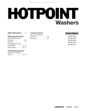 Hotpoint HNSR1080 Manuel D'utilisation