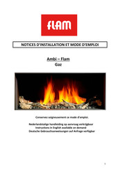 Flam Ambi 70-42 F Notice D'installation Et Mode D'emploi