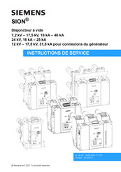 Siemens SION Serie Instructions De Service