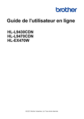 Brother HL-L9470CDN Guide De L'utilisateur En Ligne