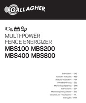 Gallagher MBS200 Notice D'installation
