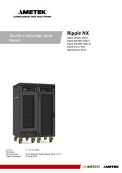 Ametek emtest CTS Ripple NX600-1000-5 Manuel De Sécurité