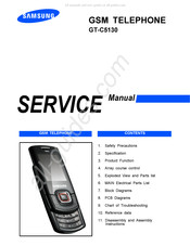 Samsung GT-C5130 Instructions De Service