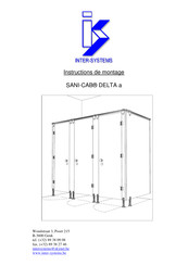 Inter-Systems SANI-CAB DELTA Instructions De Montage