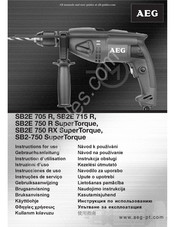 AEG Powertools SB2-750 SuperTorque Instructions D'utilisation