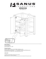 Sanus Foundations DFAV230 Mode D'emploi