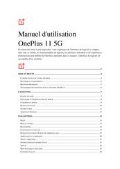 OnePlus 11 5G Manuel D'utilisation