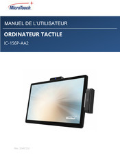 MicroTouch IC-156P-AA2 Manuel De L'utilisateur