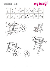 my baby Lou Lunch 27860009/03 Instructions D'assemblage