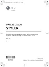 LG STYLER S5 Serie Manuel D'utilisation