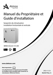 Atmos MHD-CC2.0-17.5-M Manuel Du Propriétaire Et Guide D'installation