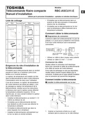 Toshiba RBC-ASCU11-E Manuel D'installation