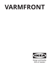 IKEA VARMFRONT Manuel D'instructions