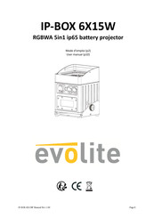 Evolite IP-BOX 6X15W Mode D'emploi