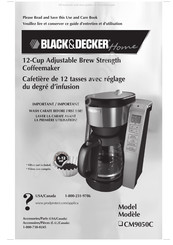 Black & Decker CM9050C Guide D'entretien Et D'utilisation
