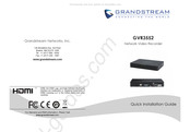 Grandstream GVR3552 Guide D'installation Rapide