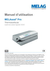 MELAG MELAseal Pro Manuel D'utilisation