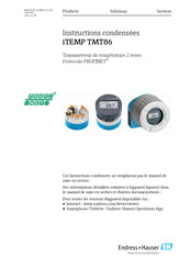 Endress+Hauser iTEMP TMT86 Instructions Condensées