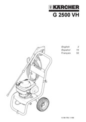 Kärcher G 2500 VH Manuel D'utilisation