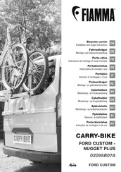 Fiamma Carry Bike Instructions De Montage Et Mode D'emploi