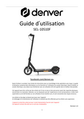 Denver SEL-10510FWHITE Guide D'utilisation